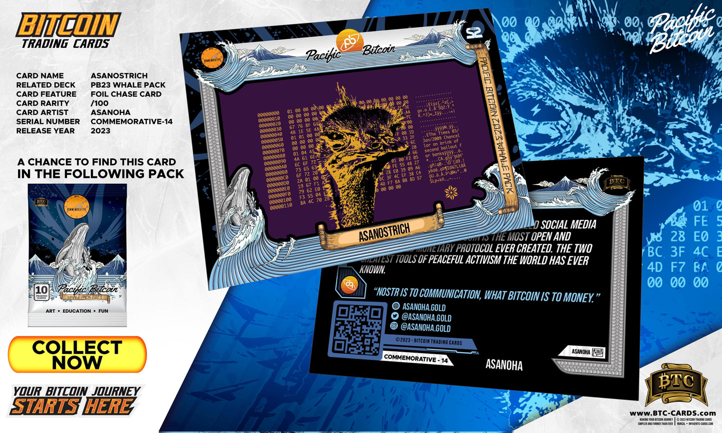 Pacific Bitcoin 2023 Whale Box - 12 packs in a Box - Limited Edition 1210 packs - BTCTC
