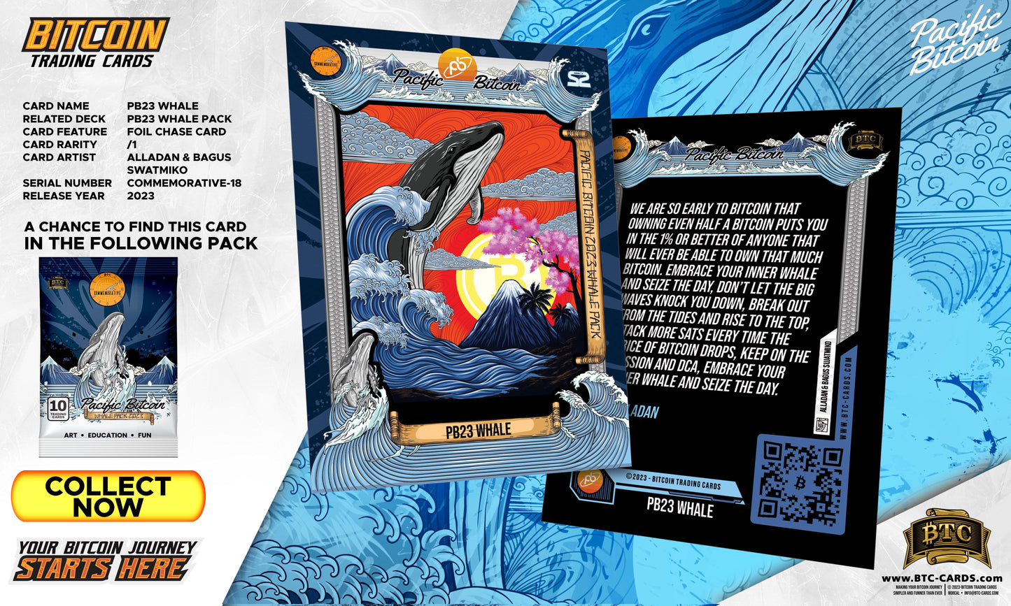 Pacific Bitcoin 2023 Whale Box - 12 packs in a Box - Limited Edition 1210 packs - BTCTC