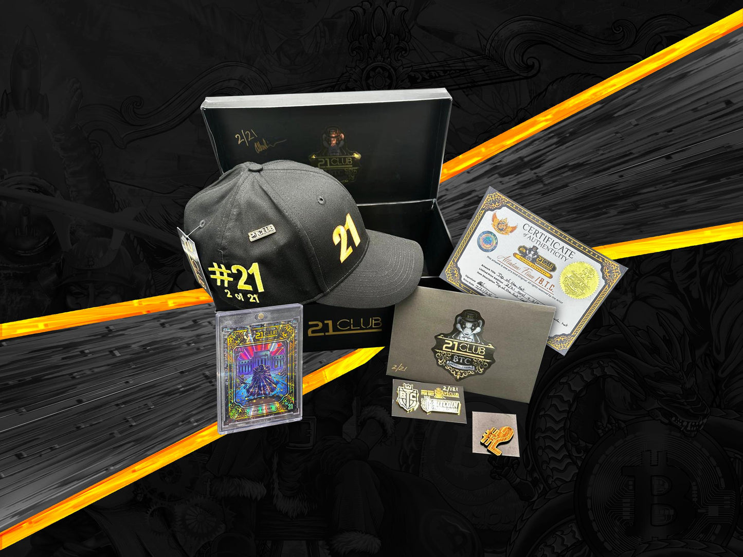 LE Hat + Card - 21 Club "Tip Of The Hat" Merch Combo