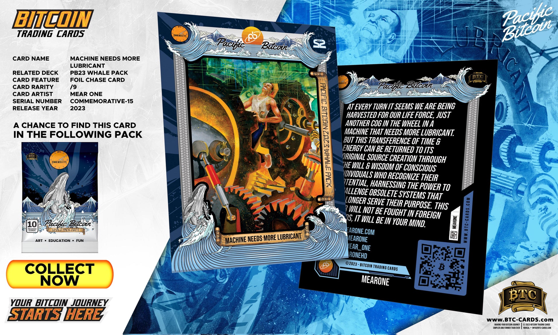 Pacific Bitcoin 2023 Whale Booster Packs - Bitcoin freedom Art