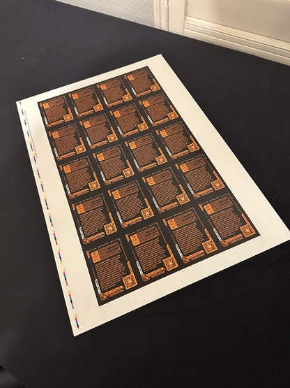Uncut Sheet: OPP Series 2 FUD Busters