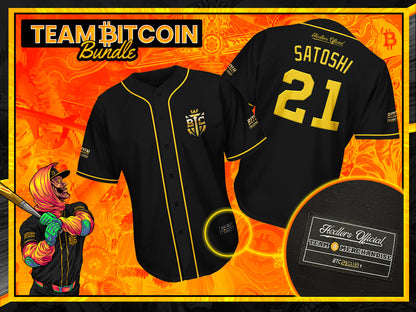 LE Jersey + Card - 21 Club Team BTC w/ Hodlers Official & BTCPINS Merch Combo
